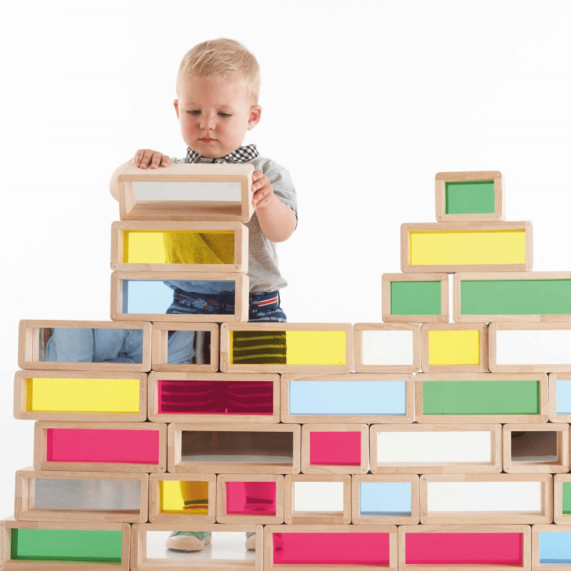 Tickit - Tickit - Sensorische Bouwblokken Regenboog 36st - Playlaan