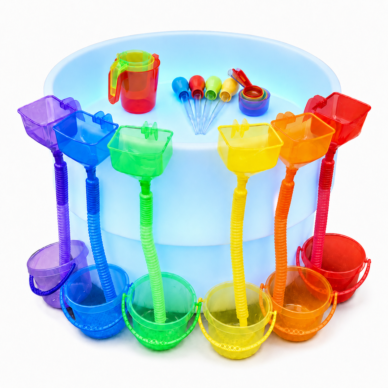 Tickit - Tickit - Sensorische lichttafel met zand- en waterspeelset – groepsset - Playlaan
