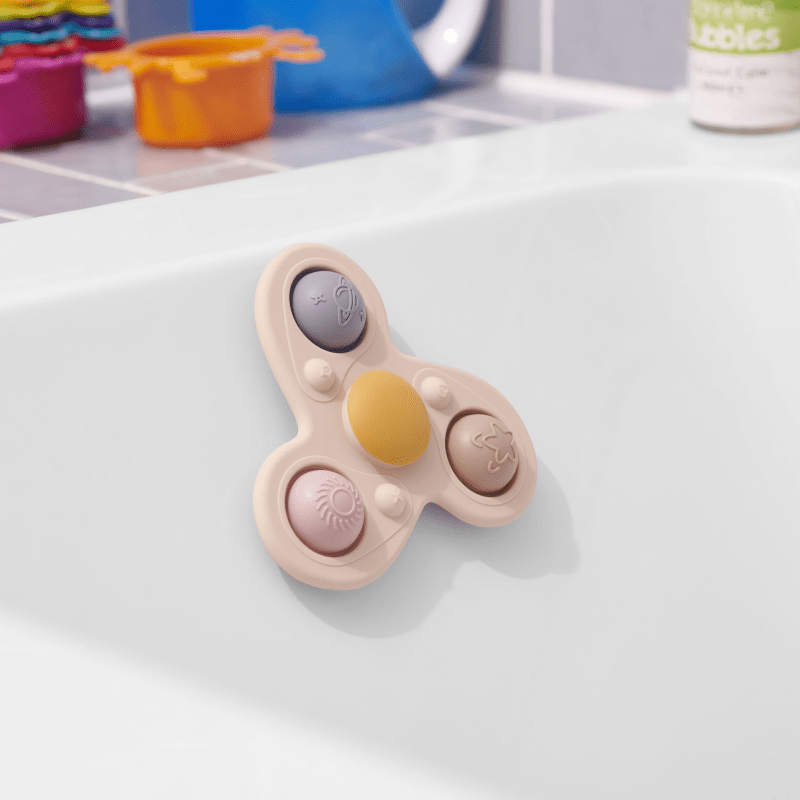 Tickit - Tickit - Silisoft Jumbo Sensorische Spinner – Aardetinten - Playlaan