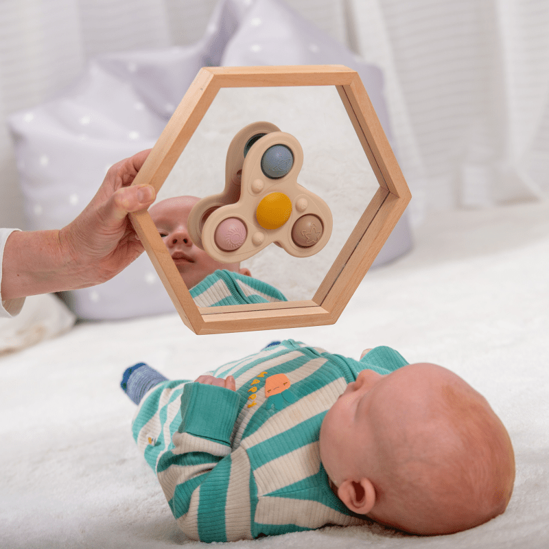 Tickit - Tickit - Silisoft Jumbo Sensorische Spinner – Aardetinten - Playlaan