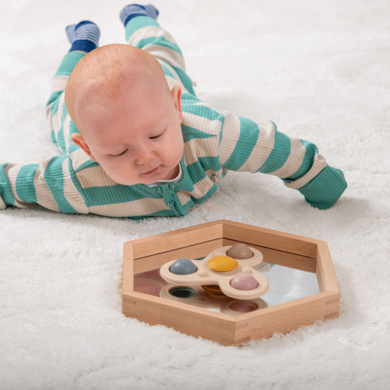 Tickit - Tickit - Silisoft Jumbo Sensorische Spinner – Aardetinten - Playlaan