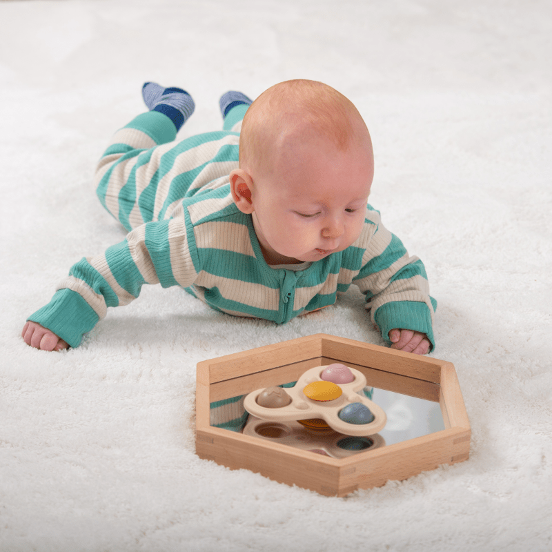 Tickit - Tickit - Silisoft Jumbo Sensorische Spinner – Aardetinten - Playlaan