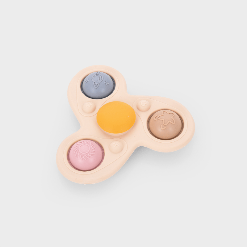 Tickit - Tickit - Silisoft Jumbo Sensorische Spinner – Aardetinten - Playlaan