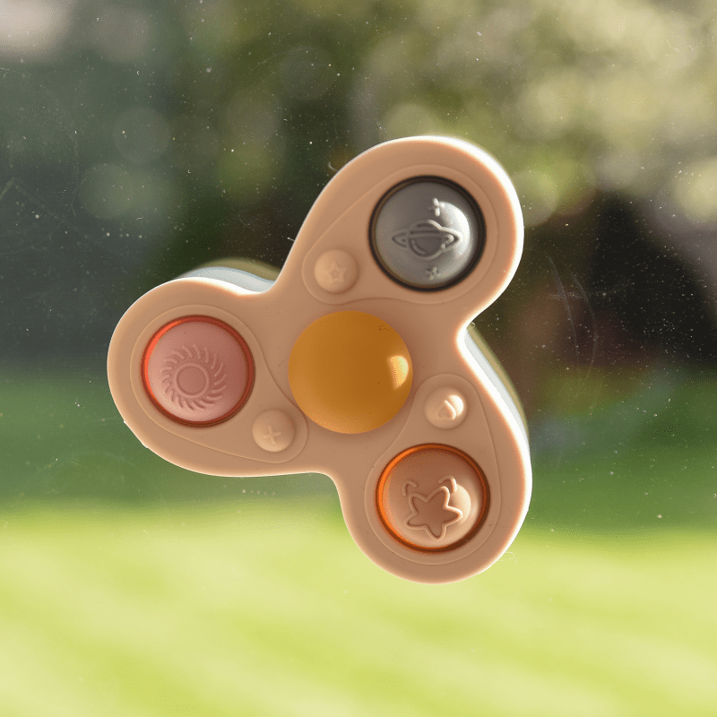 Tickit - Tickit - Silisoft Jumbo Sensorische Spinner – Aardetinten - Playlaan
