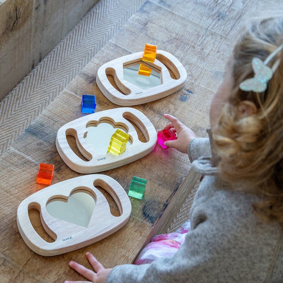 Tickit - Tickit - Spiegel vormen 3st - Easy Hold - Playlaan