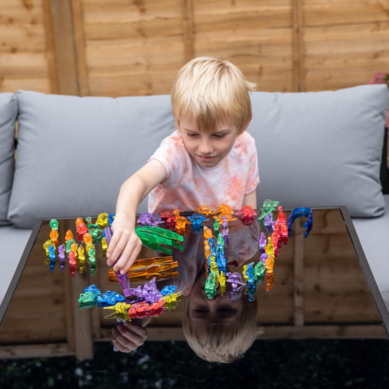 Tickit - Tickit - Transparante gekleurde dinosaurussen (72 stuks) - Playlaan