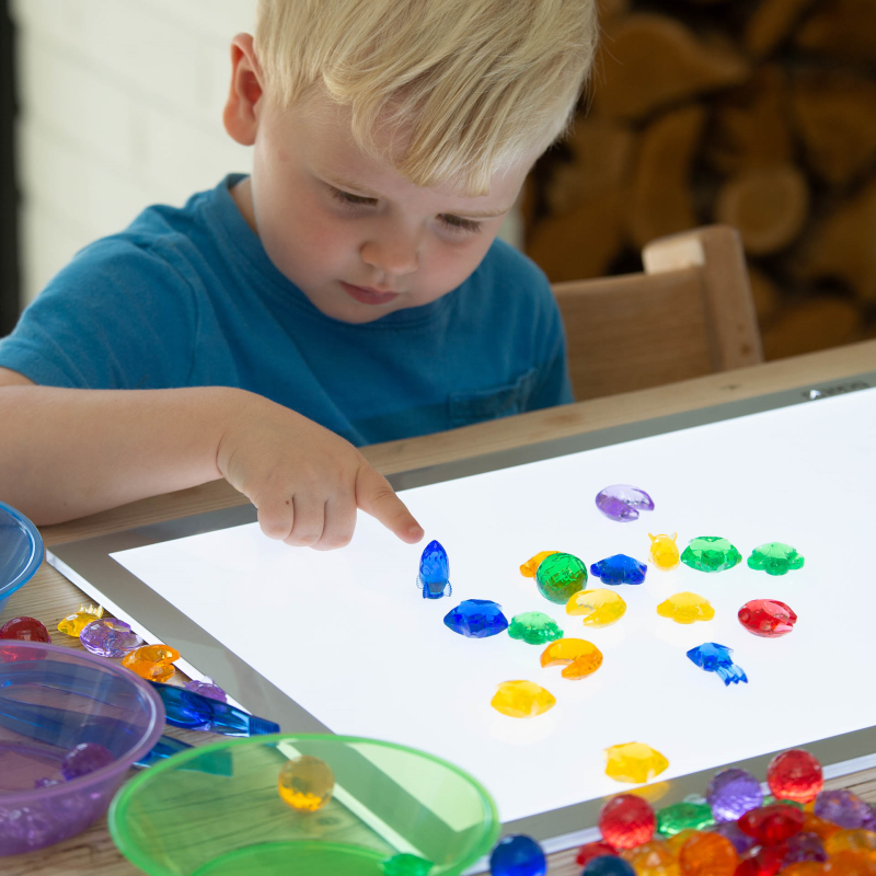 Tickit - Tickit - Transparante gekleurde galaxie stenen (108 stuks) - Playlaan