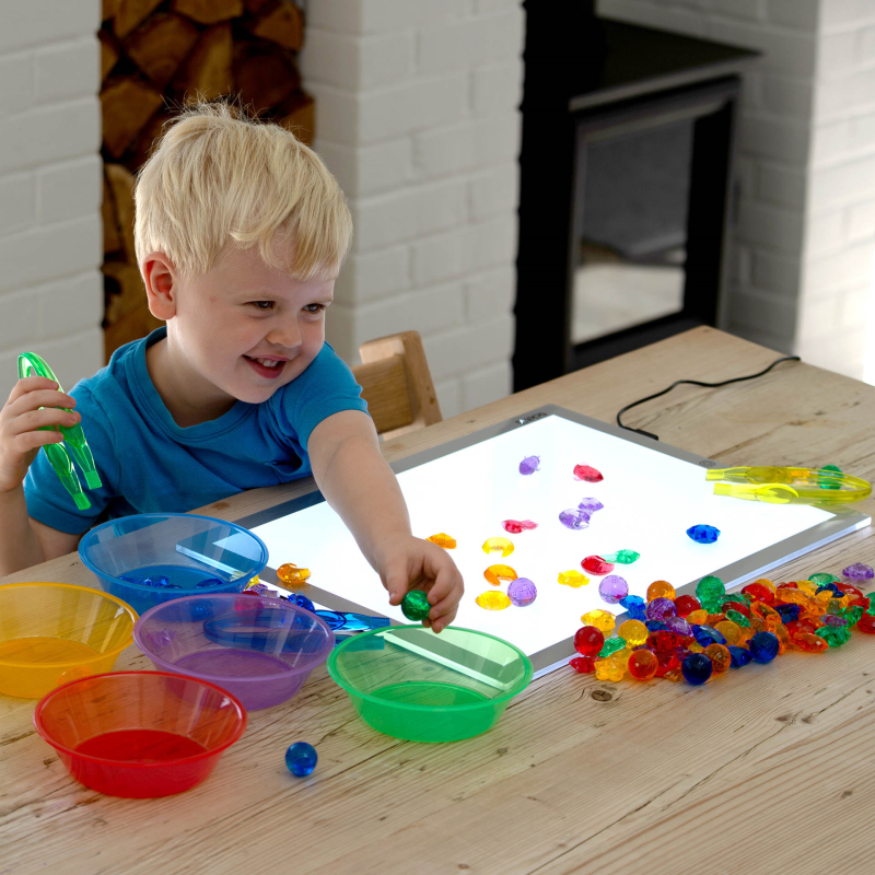 Tickit - Tickit - Transparante gekleurde galaxie stenen (108 stuks) - Playlaan