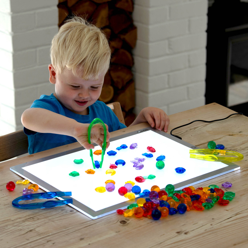 Tickit - Tickit - Transparante gekleurde galaxie stenen (108 stuks) - Playlaan