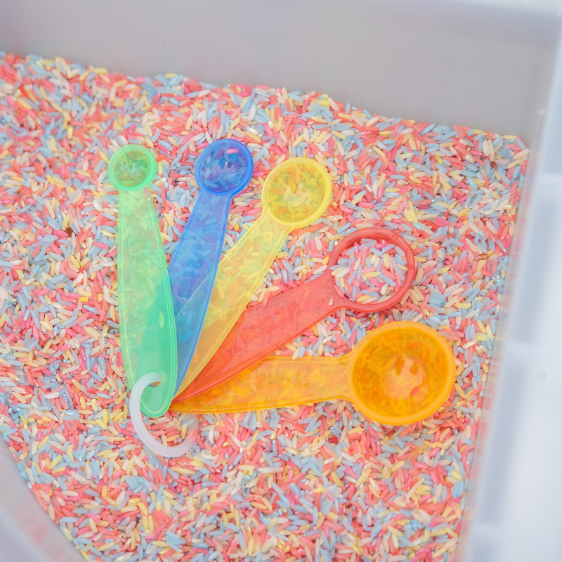 Tickit - Tickit - Transparante gekleurde maatschepjes - Playlaan