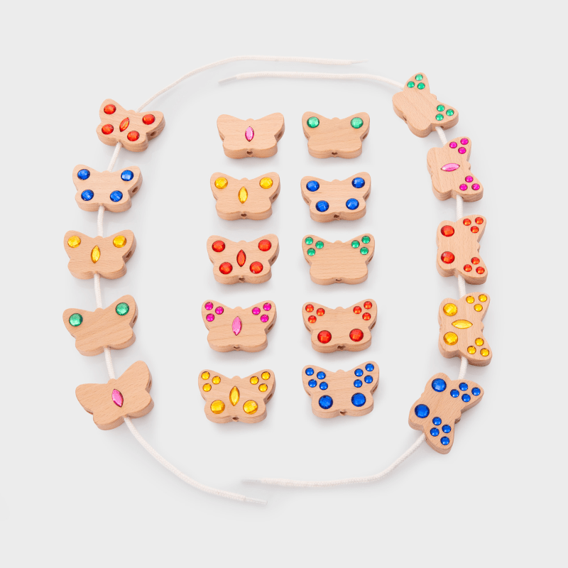 Tickit - Tickit - Vlinder rijgjuwelen (20 stuks) - Playlaan