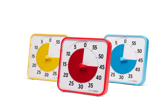 Time Timer - Time Timer - Medium Learning Center Classroom Set Primaire Kleuren 19x19cm - Playlaan