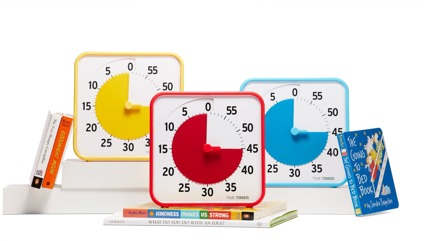 Time Timer - Time Timer - Medium Learning Center Classroom Set Primaire Kleuren 19x19cm - Playlaan