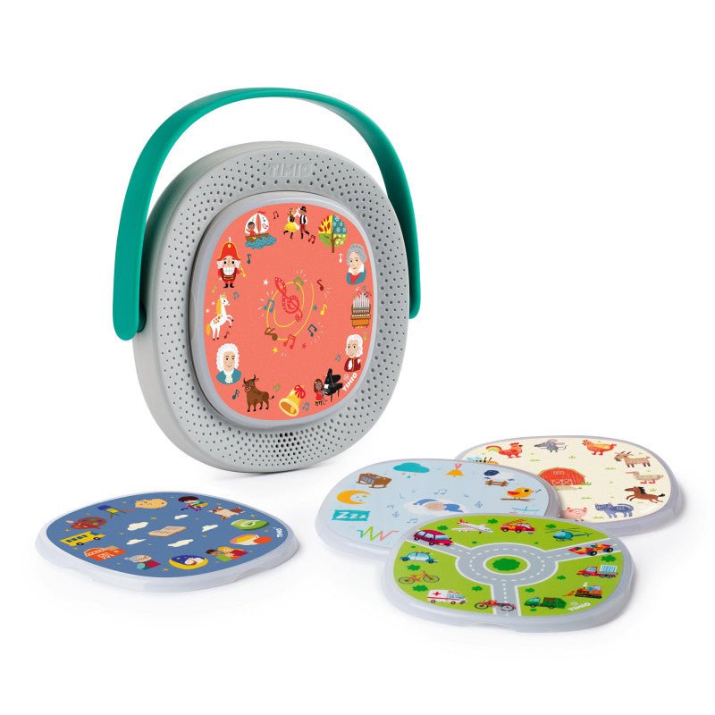 TIMIO - Timio Speler + 5 magnetische audioschijven - Oplaadbaar - Playlaan