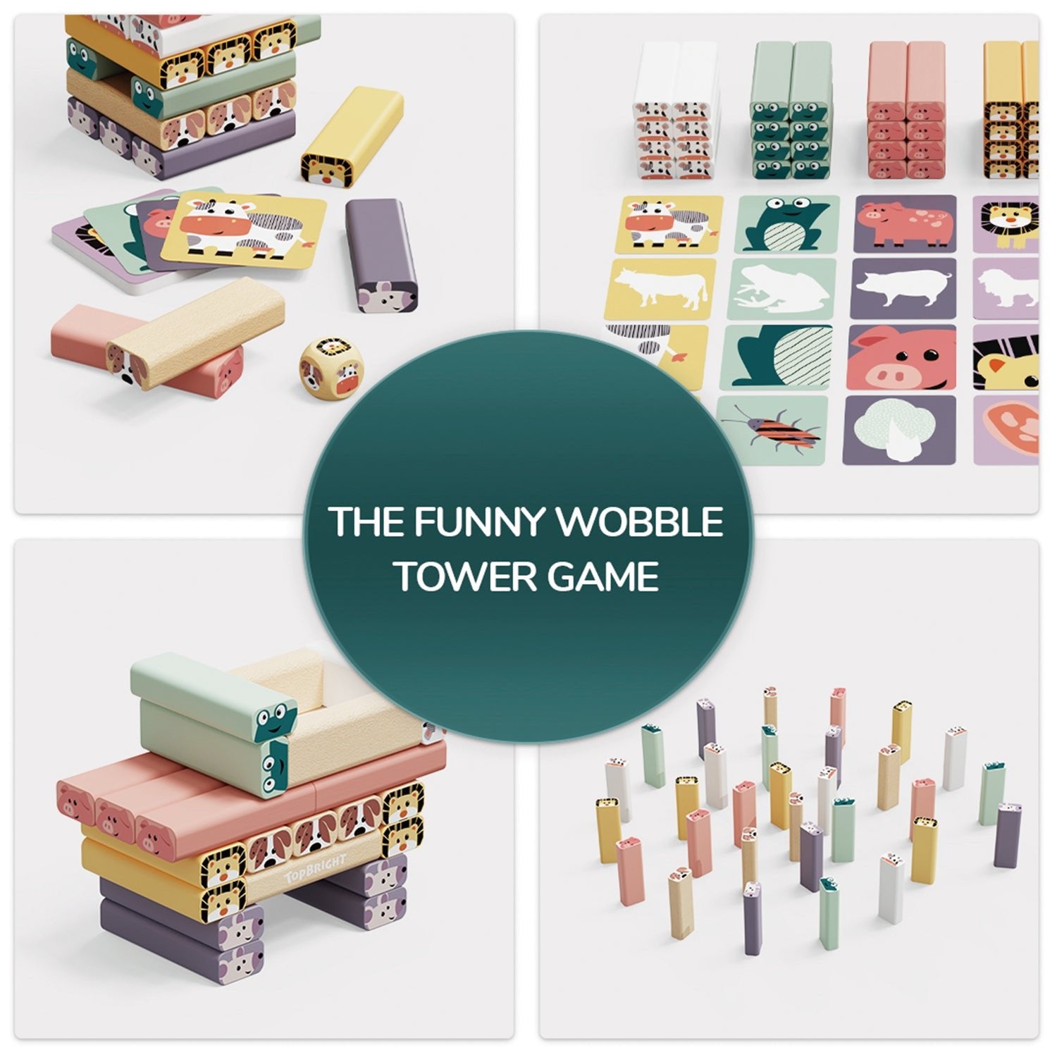 Topbright - Topbright - Wobbly Tower dieren - Playlaan