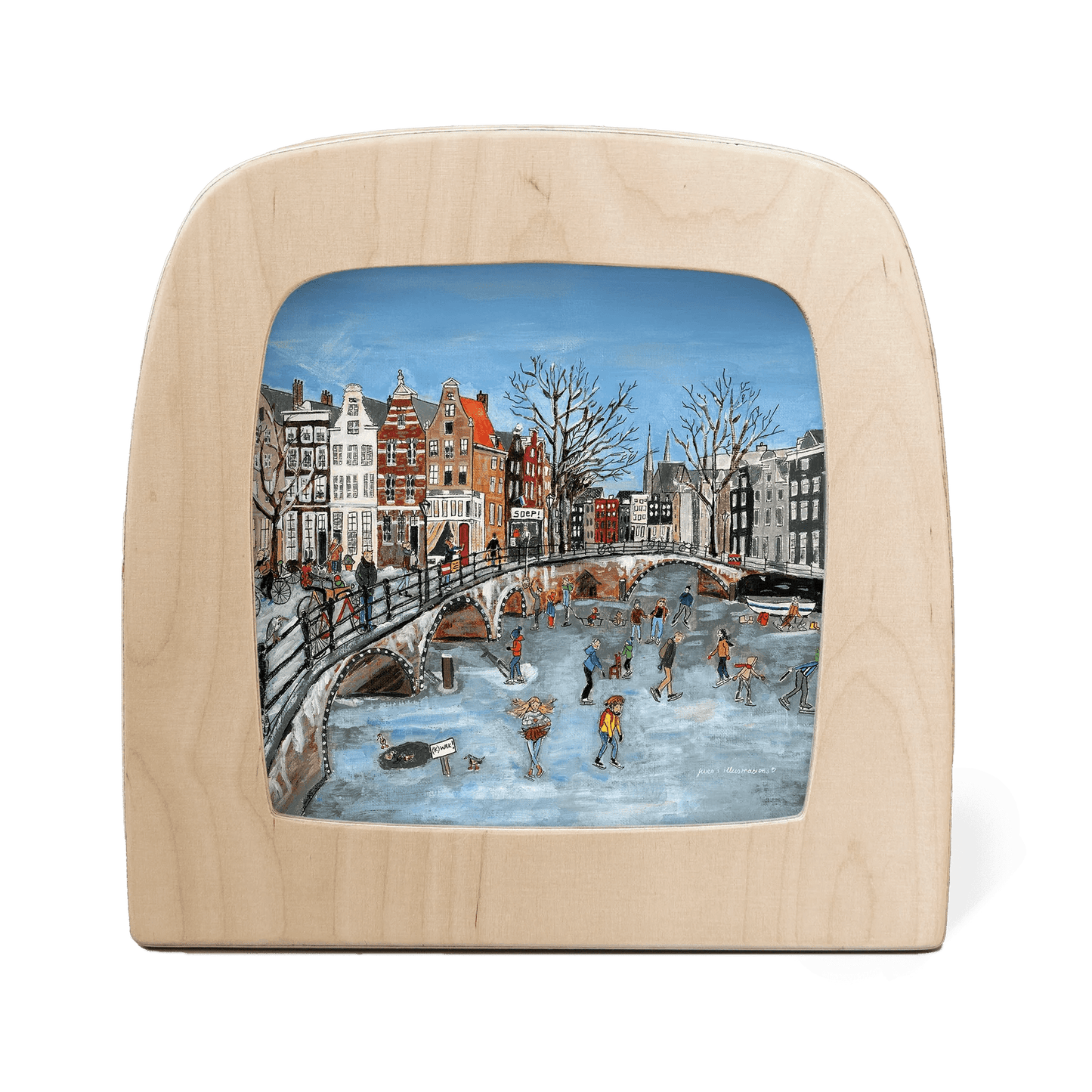 Toverlux - Toverlux - Kanaalschaatsen Toverplaat - Gwen's Illustrations - Playlaan