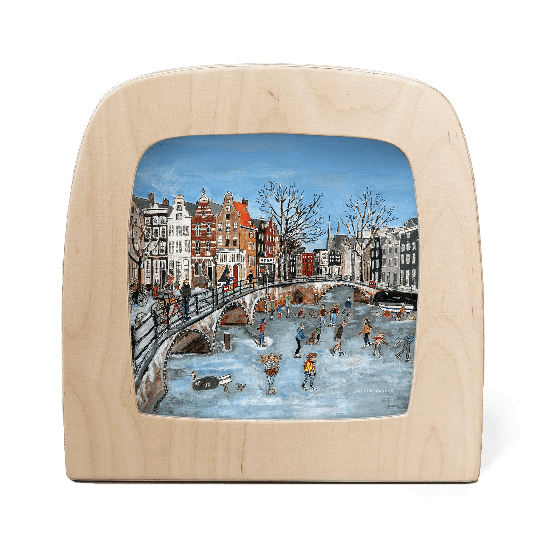 Toverlux - Toverlux - Kanaalschaatsen Toverplaat - Gwen's Illustrations - Playlaan