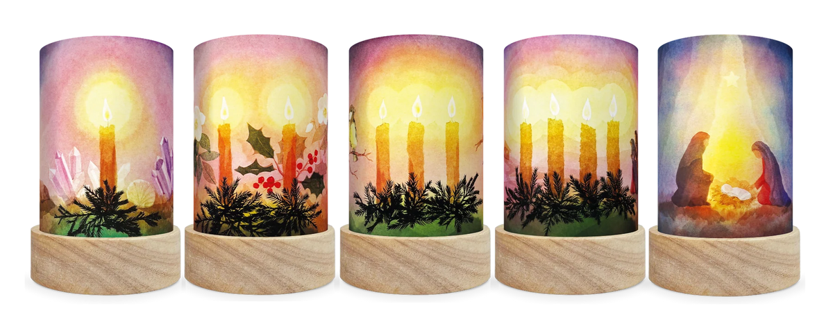 Toverlux - Toverlux - Vogel Geluk - Advent - Lichtplaten voor Toverlantaarn - Playlaan