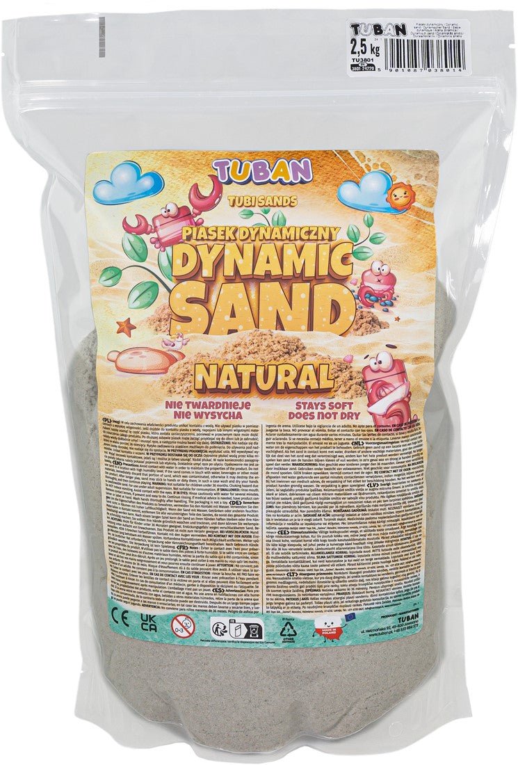 Tuban - Dynamic Zand 2,5 kg in zak - Sensorische speelzand - Playlaan