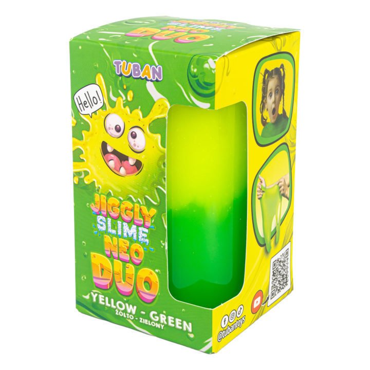 Tuban - Tuban - Jiggly Slijm Neo Duo - Geel - Groen 430 g - Playlaan