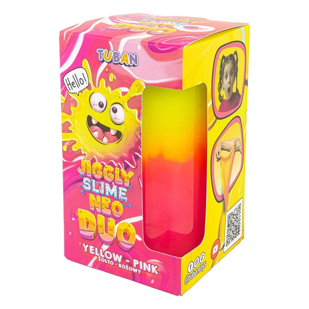 Tuban - Tuban - Jiggly Slijm Neo Duo - Roze - Geel 430g - Playlaan