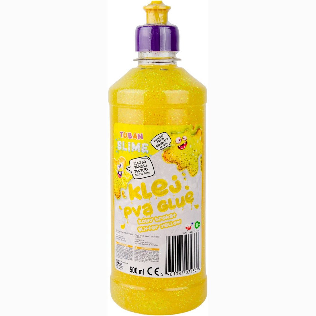 Tuban - Tuban - Pva Lijm Glitter – Geel 500ml - Playlaan