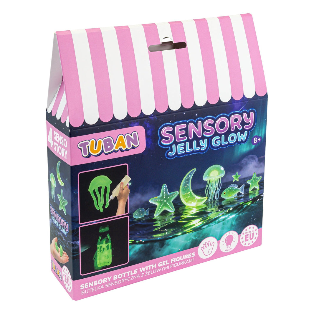 Tuban - Tuban - Sensorische fles jelly glow kit - Playlaan