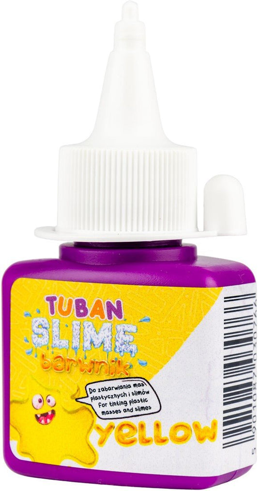 Tuban - Tuban - Verf voor sensorische speelbak of slijm – Geel 35ml - Playlaan