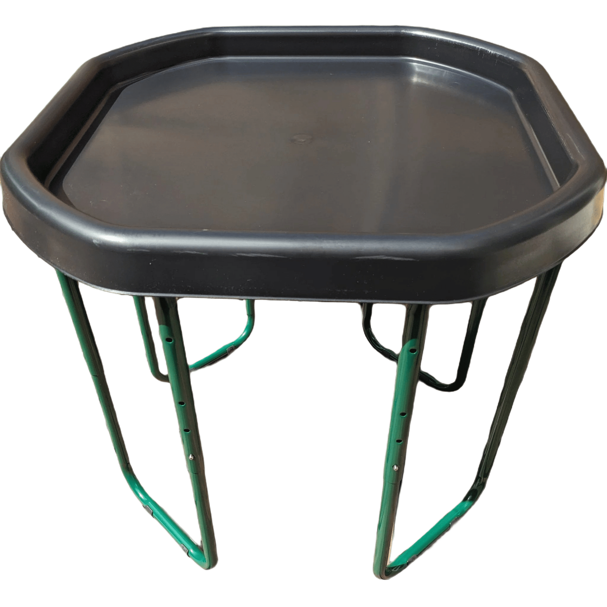 Tuff Tray - Set Mini Tuff Spot Tray (70cm) Zwart + Onderstel Groen - Playlaan