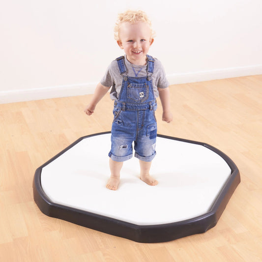 Tuff Tray - Set Mini Tuff Spot Tray (70cm) Zwart + Sensorische Spons - Playlaan