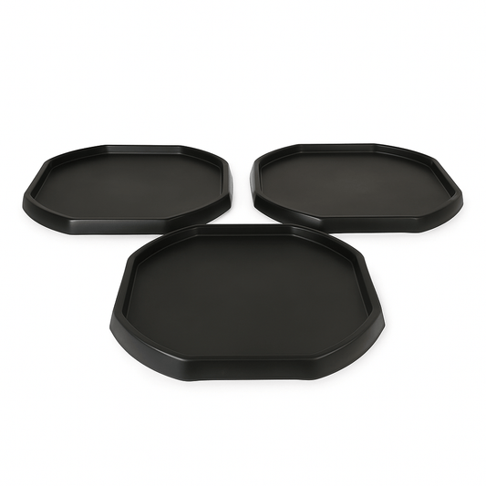 Tuff Tray - Tuff Tray Spot Zwart (96cm) set van 3 - Playlaan