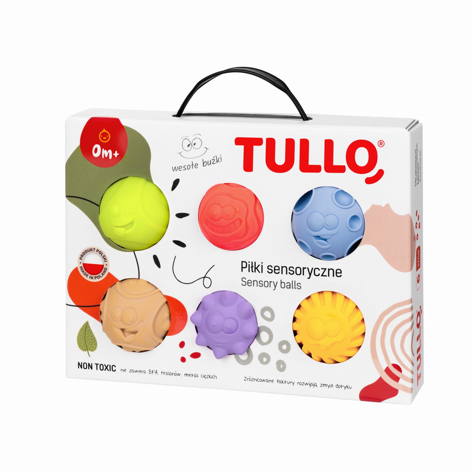 Tullo - Tullo - Sensorische ballen emoties 6st - Playlaan