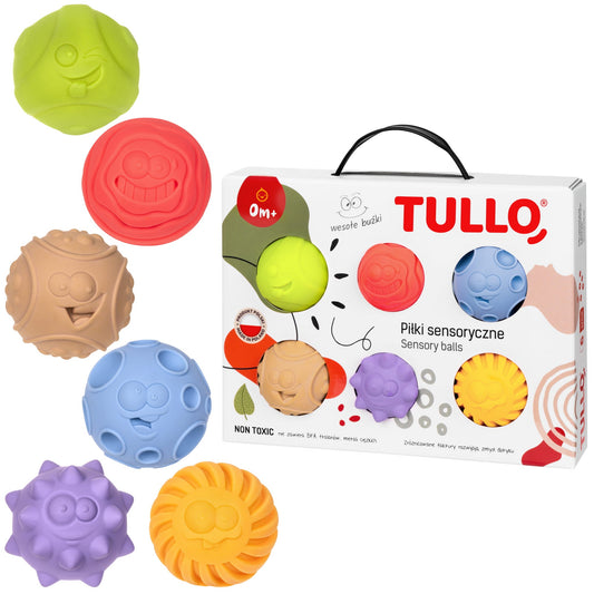 Tullo - Tullo - Sensorische ballen emoties 6st - Playlaan