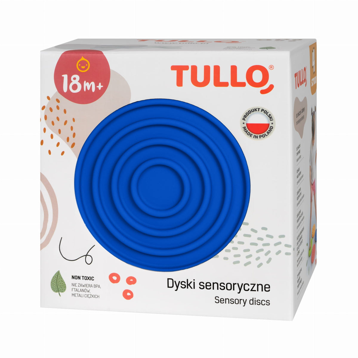 Tullo - Tullo - Sensorische Voelschijven met Verschillende Texturen – set van 4 - Playlaan