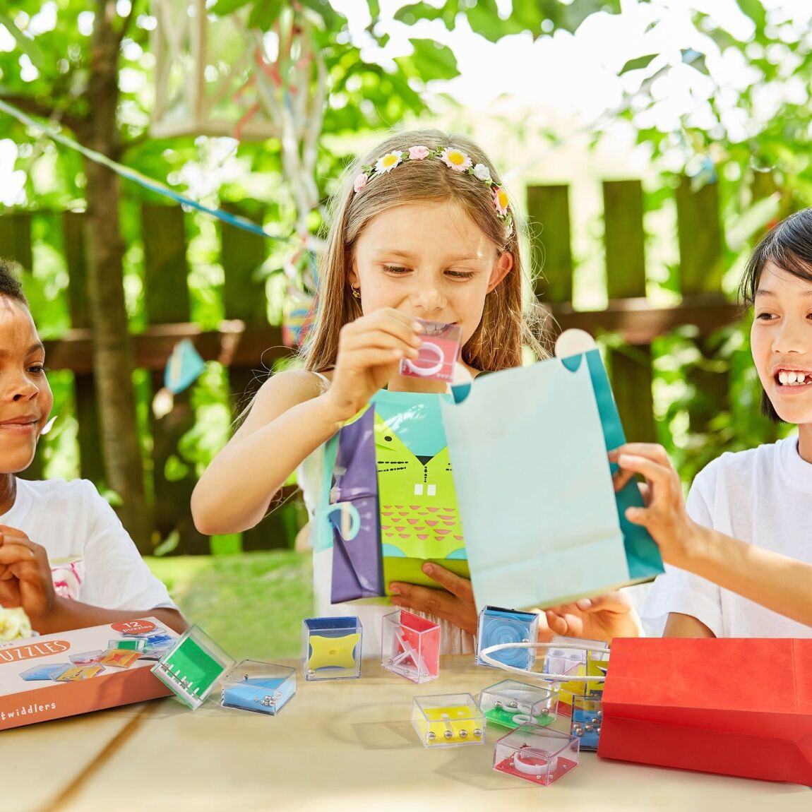 Twiddlers - Mini Doolhof puzzels - kubusspel - hersenkrakers set van 12 - Playlaan