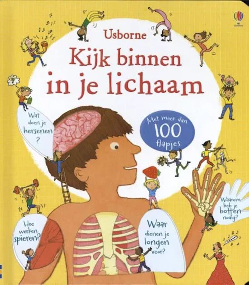 Usborne - Usborne - Flapjesboek: Kijk binnen in je lichaam. 5+ - Playlaan