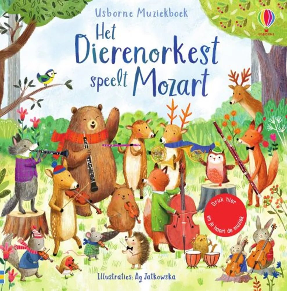 Usborne - Usborne - Geluidenboek: Het dierenorkest speelt Mozart. - Playlaan