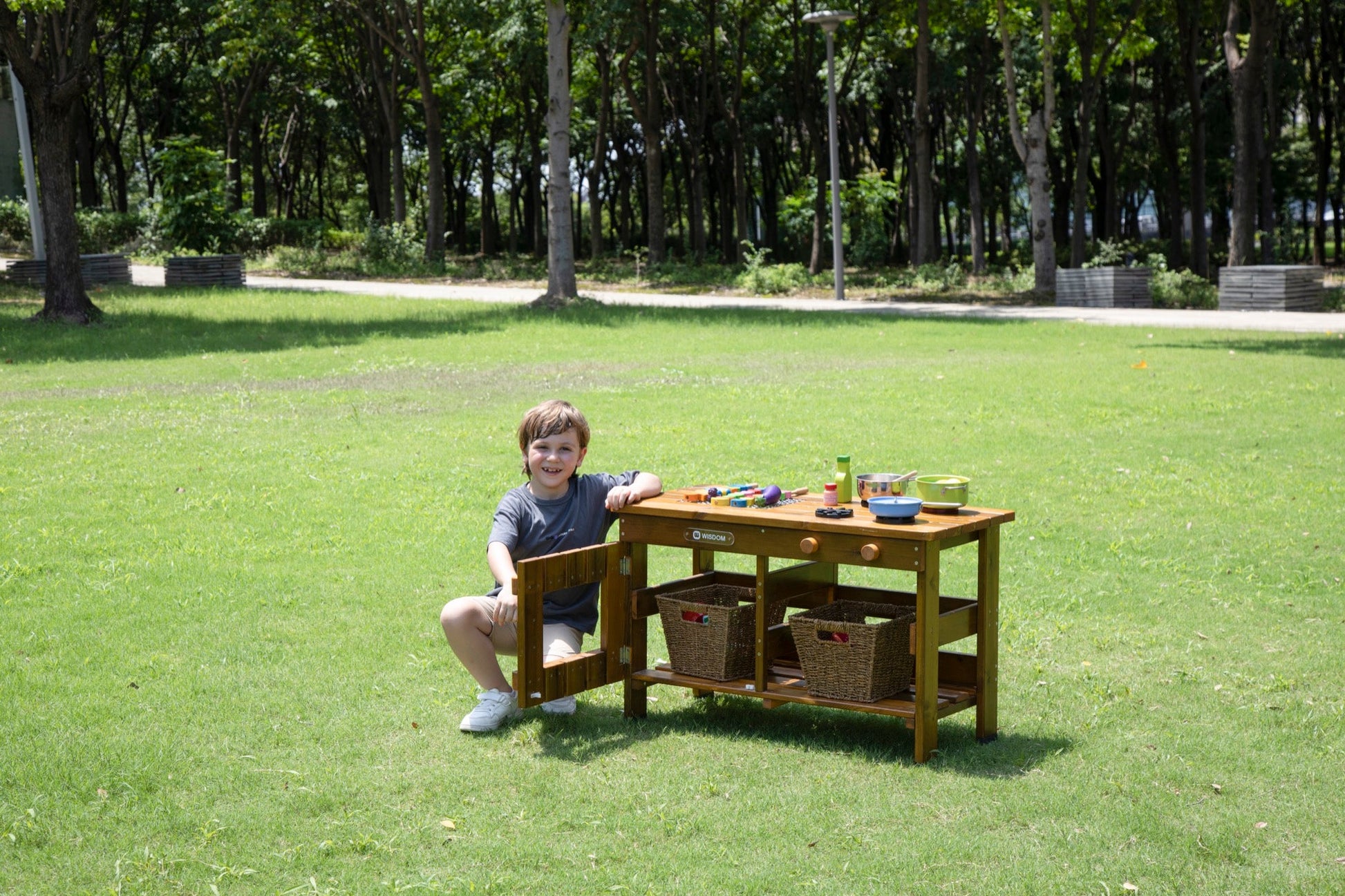 Wisdom - Barbecue - station voor buiten voor kinderen - Playlaan