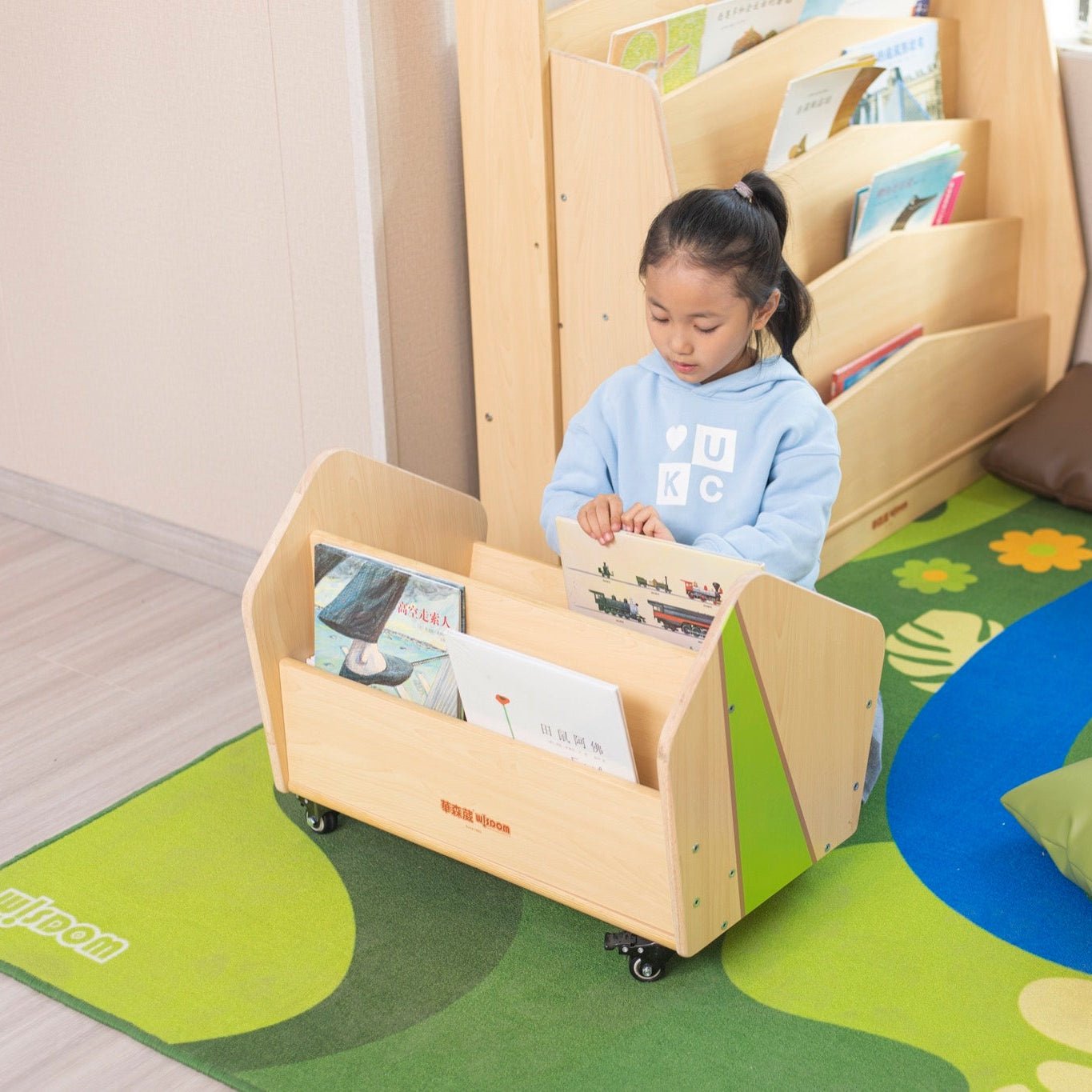 Wisdom - Boekenopbergbox op wieltjes - Playlaan