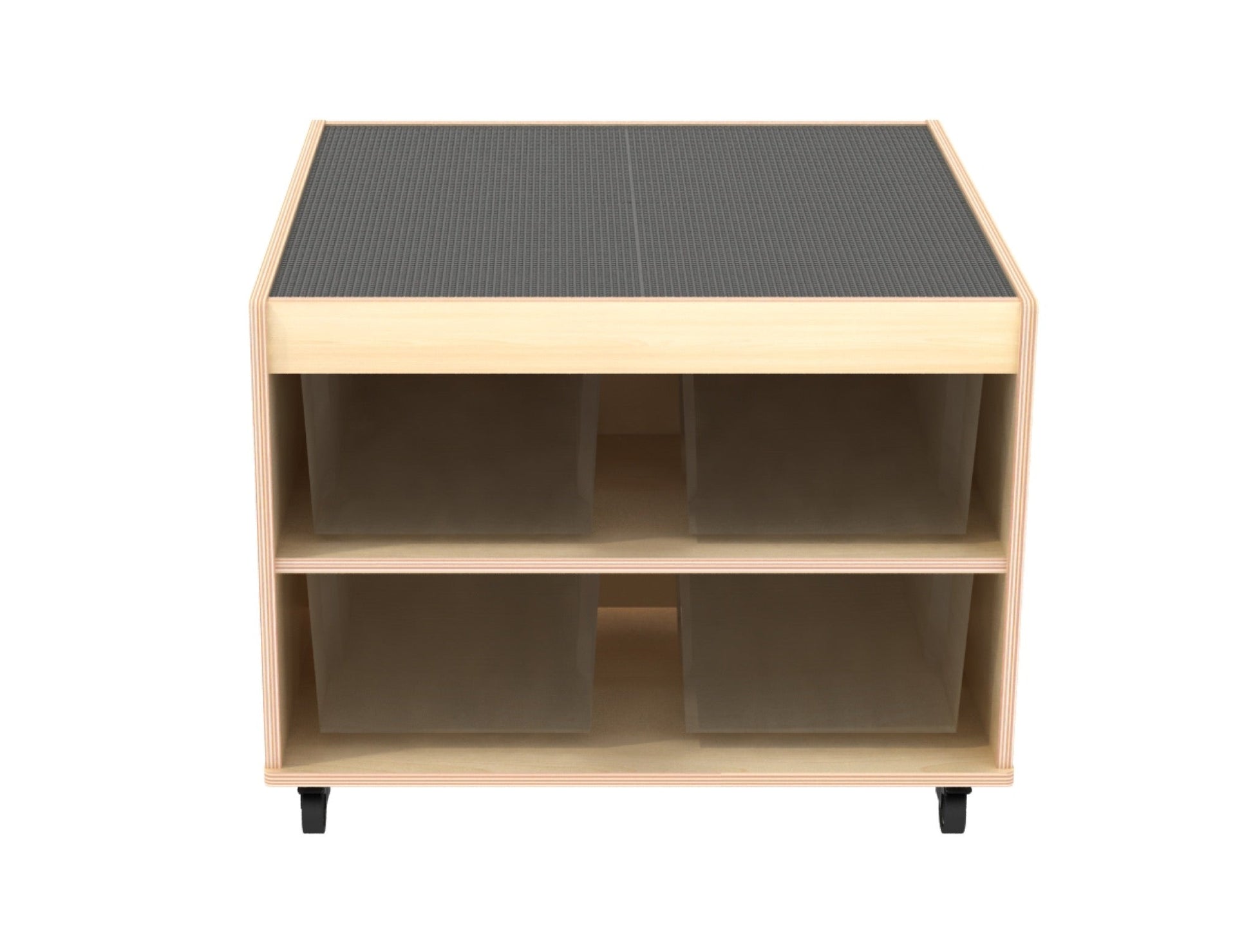 Wisdom - Bouwblokkentafel op wieltjes met opbergruimte - Playlaan