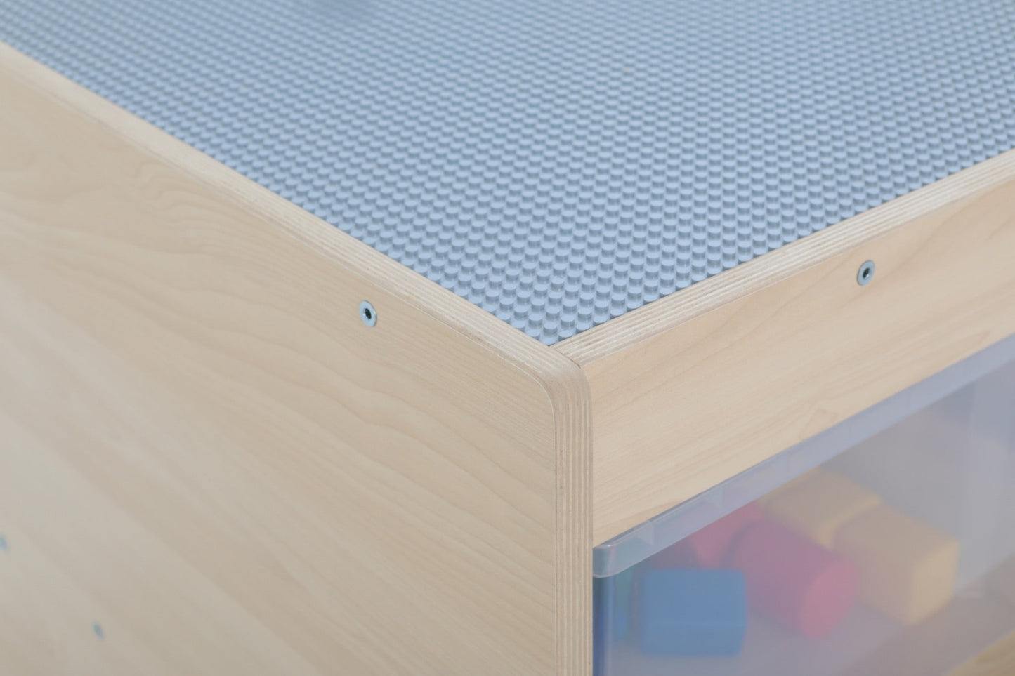 Wisdom - Bouwblokkentafel op wieltjes met opbergruimte - Playlaan