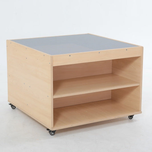 Wisdom - Bouwblokkentafel op wieltjes met opbergruimte - Playlaan