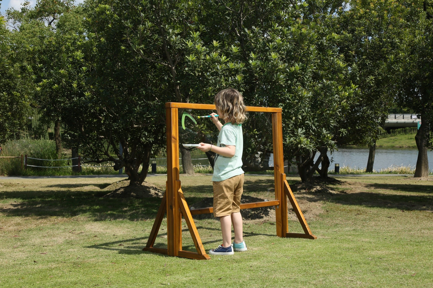 Wisdom - Buiten ezel met transparant paneel - Playlaan