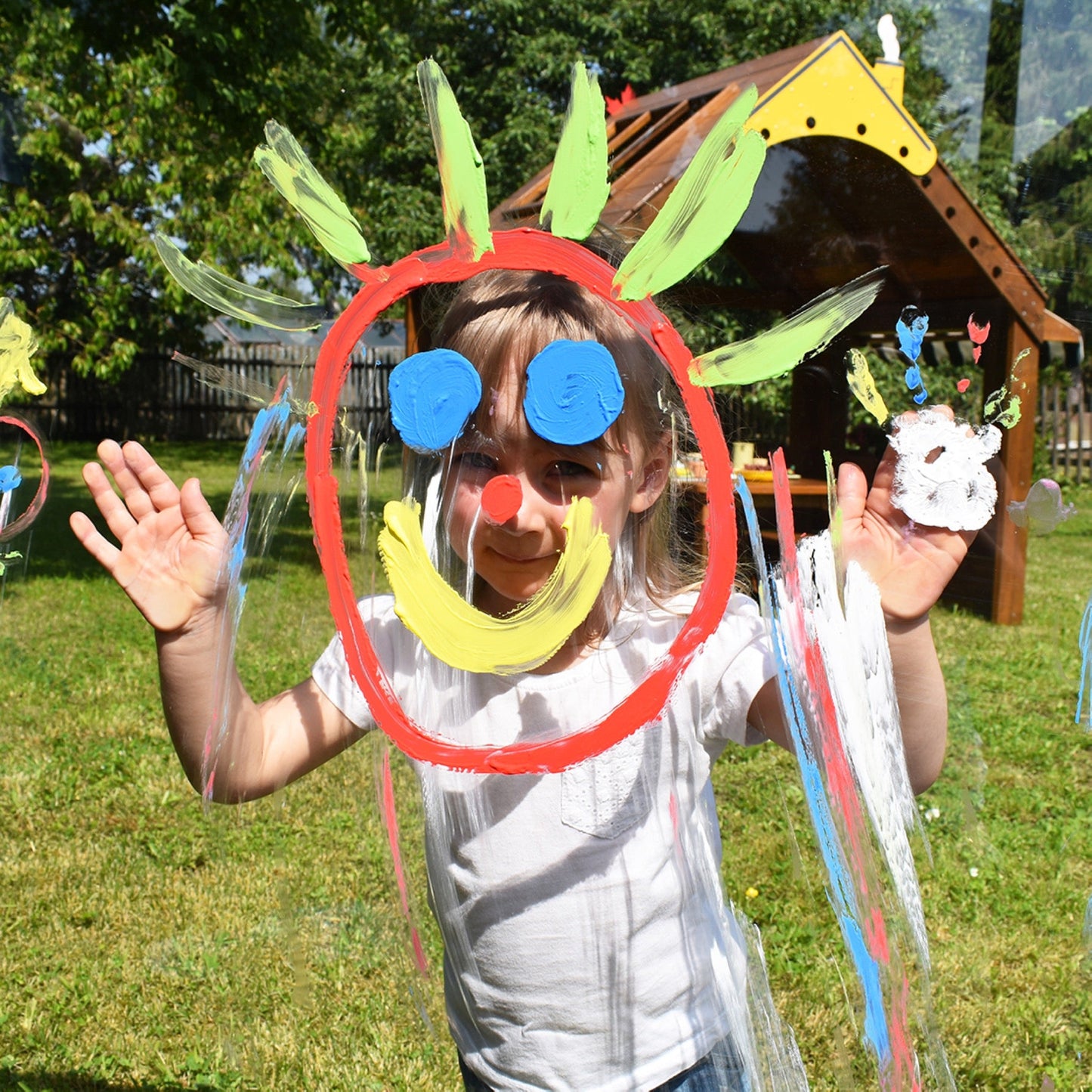 Wisdom - Buiten ezel met transparant paneel - Playlaan