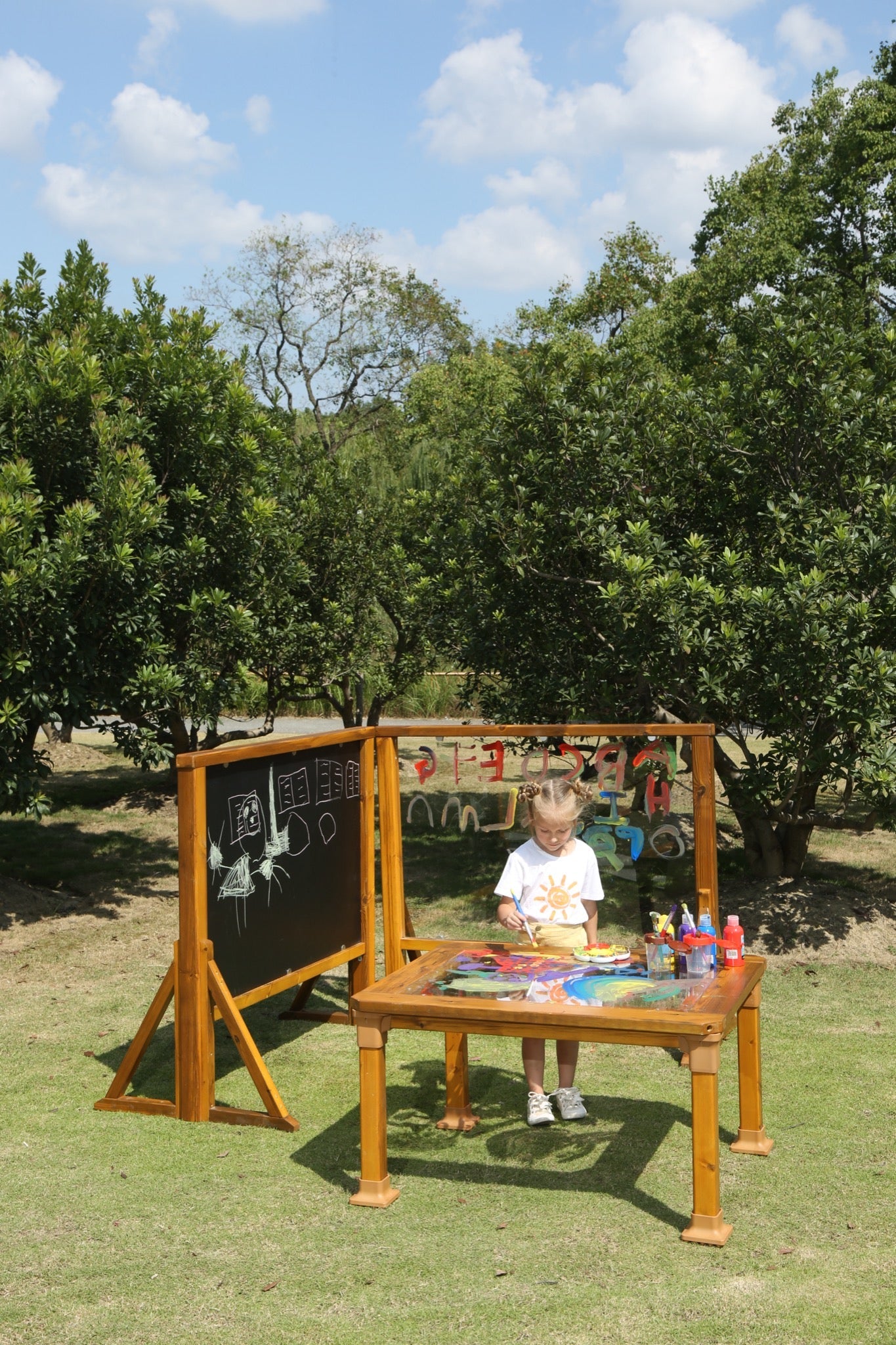 Wisdom - Buiten ezel met transparant paneel - Playlaan