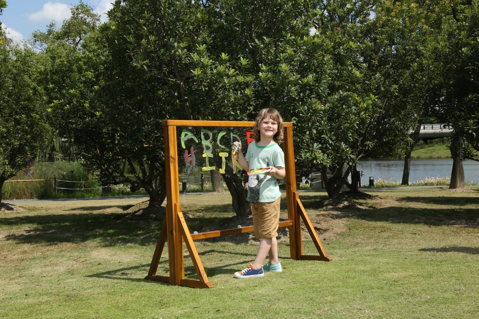 Wisdom - Buiten ezel met transparant paneel - Playlaan