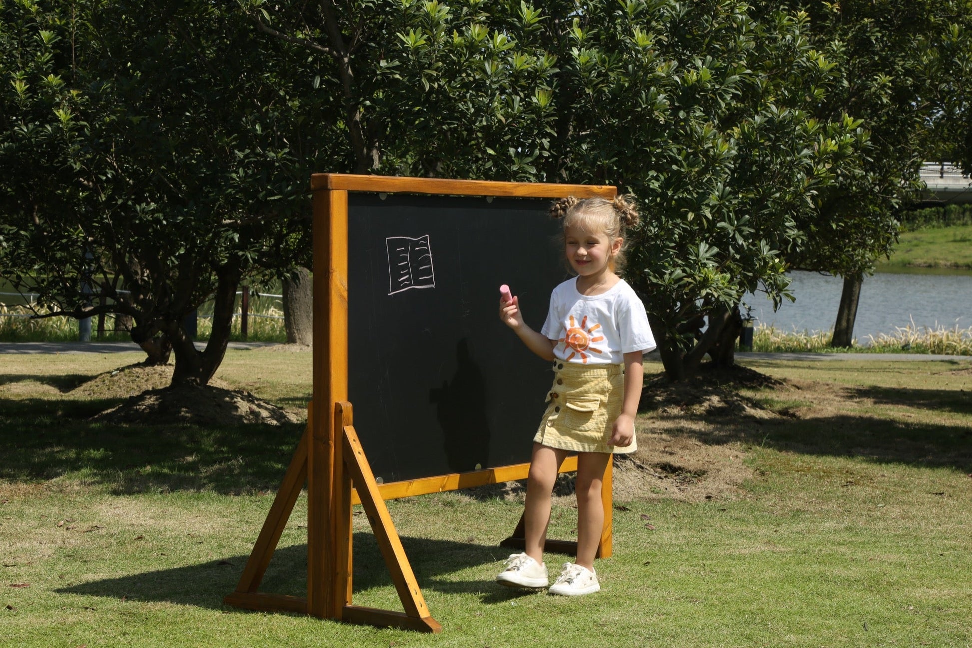 Wisdom - Krijtbord schildersezel voor buiten - Playlaan