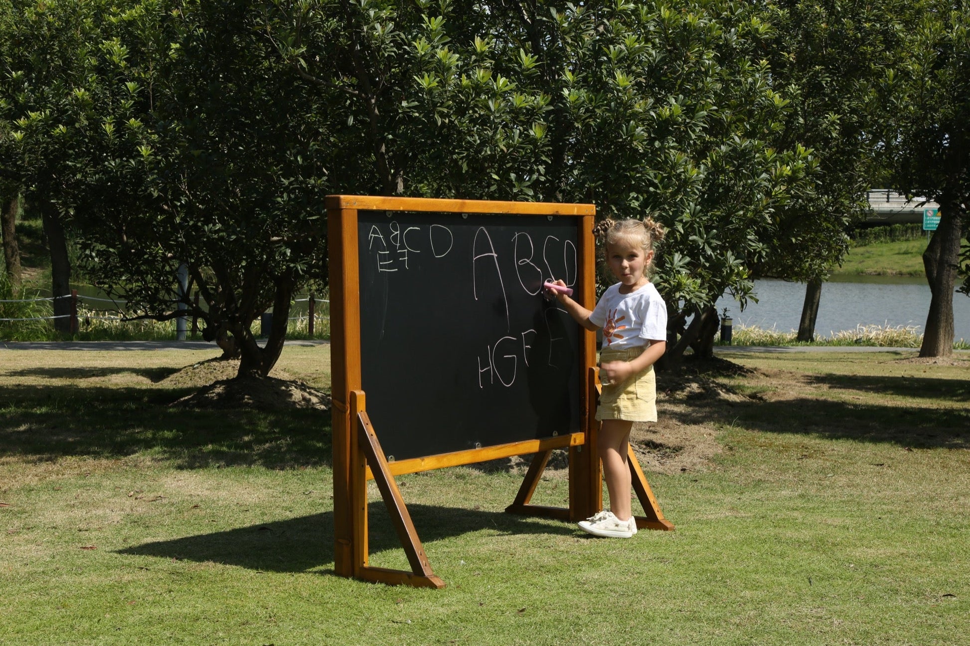 Wisdom - Krijtbord schildersezel voor buiten - Playlaan