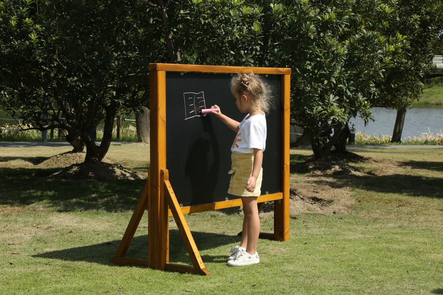 Wisdom - Krijtbord schildersezel voor buiten - Playlaan