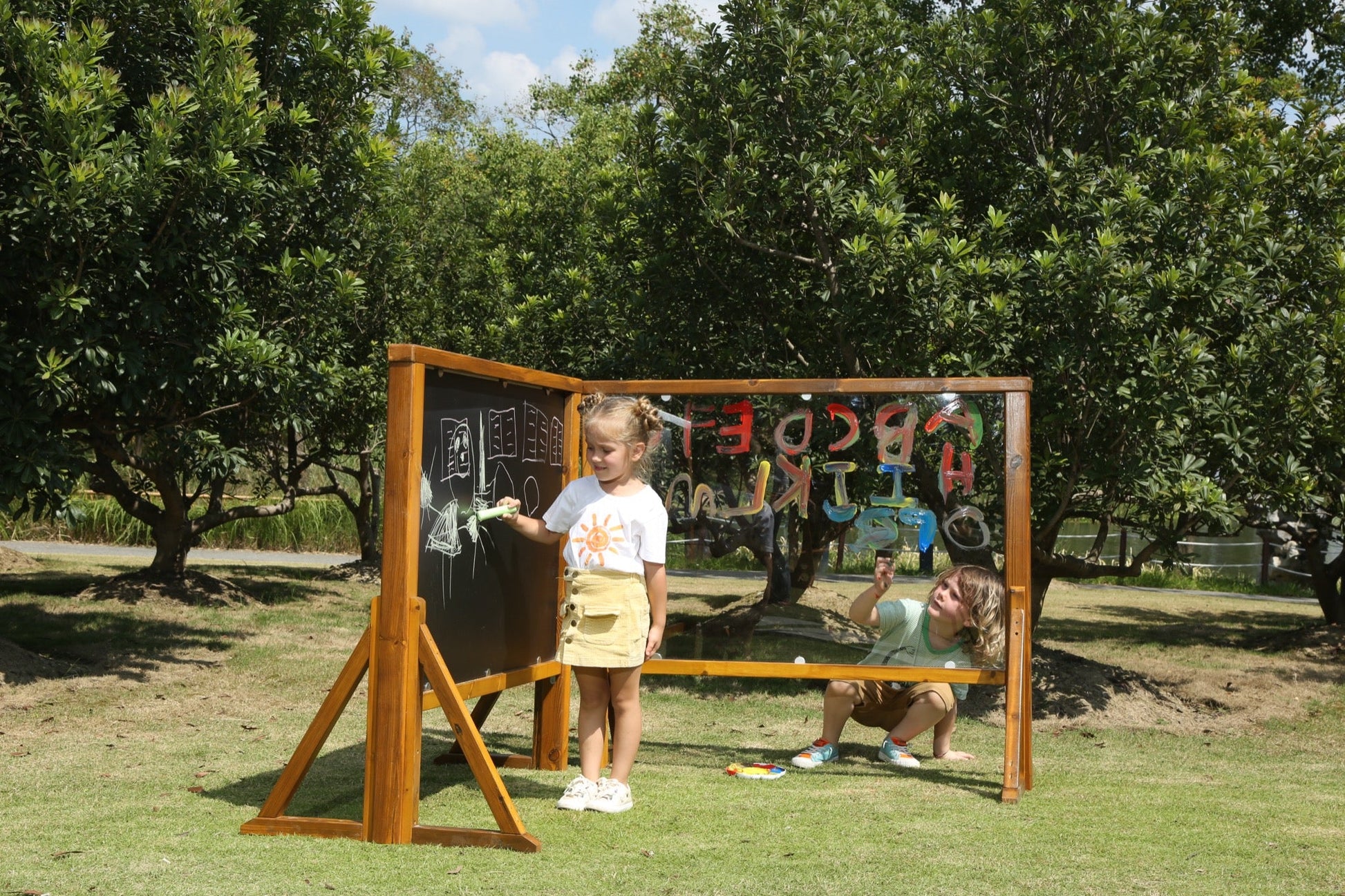 Wisdom - Krijtbord schildersezel voor buiten - Playlaan